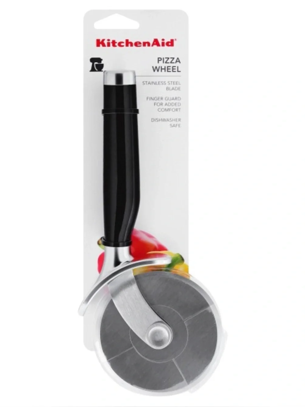 NEW Kitchenaid Classic Pizza Cutter, Black, Metal